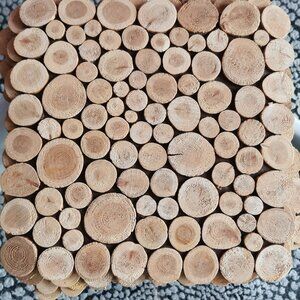 6 Wood dining placemats